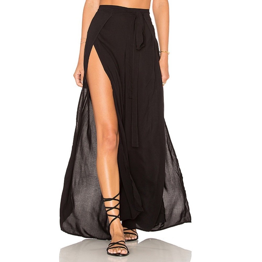 Indah Boutique slit wrap pant